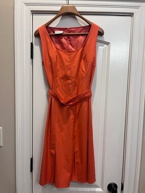 open lace back dress AKRIS Size 10 Orange Tan Silk See Through Spaghetti Straps Dress  Sui  Generis Designer Consignment
